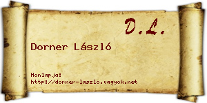 Dorner László névjegykártya