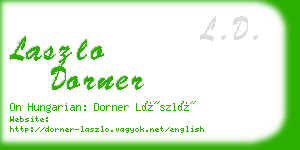 laszlo dorner business card